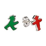 AMPELMANN Mann im Ohr - Ohrstecker Damen - Geher Grün Steher Rot nickelfrei versilbert