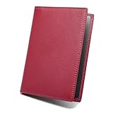 FOMAX Echtleder Schutzhülle für Reisepass, 100% Leder, stilvolle Reisepasshülle, Travel Wallet, Etui für Reisen, Passport case Hülle