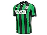 Macron Hannover 96 Auswärtstrikot 23 24 grün-schwarz H96 Away Shirt Fan Jersey, Größe:L