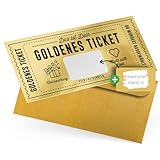 Gutschein zum selber ausfüllen mit Rubbelaufkleber - Rubbelkarte zum beschriften - Geschenke für Frauen, Geschenk für Freundin, Geburtstagskarte, Kinogutschein, Geburtstagsgeschenk, Reisegutschein