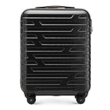 WITTCHEN Koffer – Handgepäck | hartschalen, Material: ABS | hochwertiger und Stabiler | Schwarz | 38 L | 54x39x23 cm