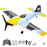 FTJKGH RC Flugzeug BF-109 Messerschmitt, 2.4GHz RC Plane 3-Kanal-RTF RC Segelflugzeugspielzeug, 6-Achsen-Gyro-Stabilisator, RC Steuerung RTF für Anfänger, Kinder, Erwachsene