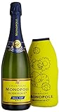 Monopole Heidsieck Blue Top Brut Champagner mit gelber Neoprenkühlmanschette (1 x 0,75 l)