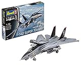 Revell Modellbausatz Flugzeug 1:72 - Grumman F-14D Super Tomcat im Maßstab 1:72, Level 3, originalgetreue Nachbildung mit vielen Details, 03960, 26 x 29,8 cm