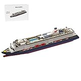 ToyGhillied Großes Kreuzfahrtschiff Modellbausatz, 1/400 Maßstab Mein Schiff Klemmbausteine Kompatibel mit Allen Großen Marken, Baukasten für Display oder Geschenk, MOC-174915 (3295PCS)