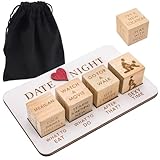 Pipihome Date-Night-Würfel für Paare, Romantisches Paar-Würfel-Set, Entscheidungswürfel, Paarwürfel, Date Night Dice Kit, ahrestag, Hochzeit, Geschenke für Frauen und Männer (A)