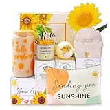 MEIMUCUL Sonnenblumen Geschenk für Freundin,Gute Besserung Geschenke,Wellness Geschenkset Frauen,Geburtstagsgeschenk für Frauen,Beste Freundin,Schwester,Kollegin,Get Well Soon Gifts