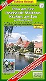 Radwander- und Wanderkarte Plau am See, Inselstadt Malchow, Krakow am See und Umgebung: Ausflüge zwischen Kuchelmiß, Dahmen, Goldberg, Lübz, Stuer, ... Goldberg und dem Fleesensee (Schöne Heimat)
