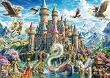 Schmidt Spiele 59791 Märchenschloss im Reich der Fantasie, 1000 Teile Puzzle