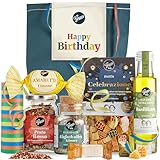Happy Birthday Geschenkset - Gepp’s Feinkost I Überraschungstüte gefüllt mit handgemachter Pasta, Pesto-Rosso Gewürz, Bio Alleskönner Gewürz & Basilikumöl I Gourmet Geschenk-Set