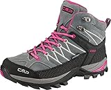 CMP Damen Rigel Mid Wmn Shoe Wp Trekking Wanderhalbschuhe, Grey Fuxia Ice, 40 EU