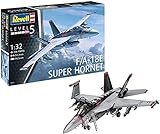 Revell Modellbausatz Flugzeug 1:32 - F/A-18E Super Hornet im Maßstab 1:32, Level 5, originalgetreue Nachbildung mit vielen Details, 04994