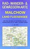 Rad-, Wander- und Gewässerkarte Malchow - Land Fleesensee: Mit Plau am See, Alt Schwerin, Zislow, Nossentiner Hütte, Jabel, Göhren-Lebbin. Maßstab 1:35.000.