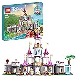 LEGO | Disney Princess Ultimatives Abenteuerschloss, Prinzessinnen-Schloss-Spielzeug, baubares Haus mit Mini-Puppen wie Ariel, Vaiana, Tiana, Geschenk für Mädchen und Jungen 43205